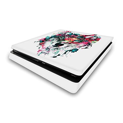 Skin loup PS4 Slim autocollant vinyle pour habiller votre salon gaming