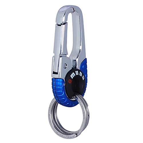 Image of Techpro Stainless Steel Keychain Heavy Duty Car For Men And Women, Blue