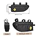CAKEEYUM Triangle Bike Bag 2L Large Capacity Bike Frame Bag Polyester Top Tube Saddle Front Frame for Mountain Road 40x13.5x5.5cmbike top Tube Bags Waterproof ro