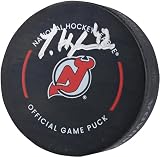 Luke Hughes New Jersey Devils Autographed Official Game Puck - Autographed NHL Pucks