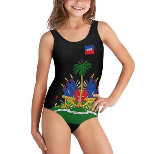 Image of WELLFLYHOM Girls Swimsuit 5-14 Cross Back Swimwear Full Coverage One Piece Bathing Suit Sleeveless Beachwear