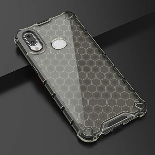 Image of Glasgow | for Samsung Galaxy A10s Honeycomb Pattern Back Case Cover for Samsung Galaxy A10s with 4 Bumper Corners and Military Grade Protection - Black