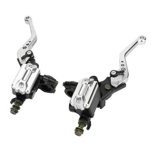 Levier de frein de moto 7/8 guidon 22mm hydraulique en aluminium silver