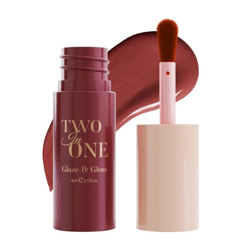 Image of Character Two in One- Glaze & Gloss | Bold Color + High-Shine Lip Gloss | Lightweight, Smudge-Proof & Transfer-Resistant | Non-Sticky, Comfortable Wear | Travel-Friendly & Long-Lasting (CTO406, 4ml)