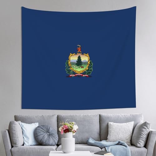 Drapeau du Vermont grande tapisserie 152 x 130 cm habillage de mur