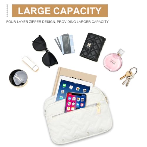 Image of Medium Nylon Crossbody Bags for Women Trendy Crossbody Purses Travel Large Cross Body Bag Quilted Purse