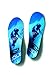 SOLE Signature EV Ultra-U Thick Orthopedic Plantar Fasciitis Insoles for Men and Women, Blue, 10 M US