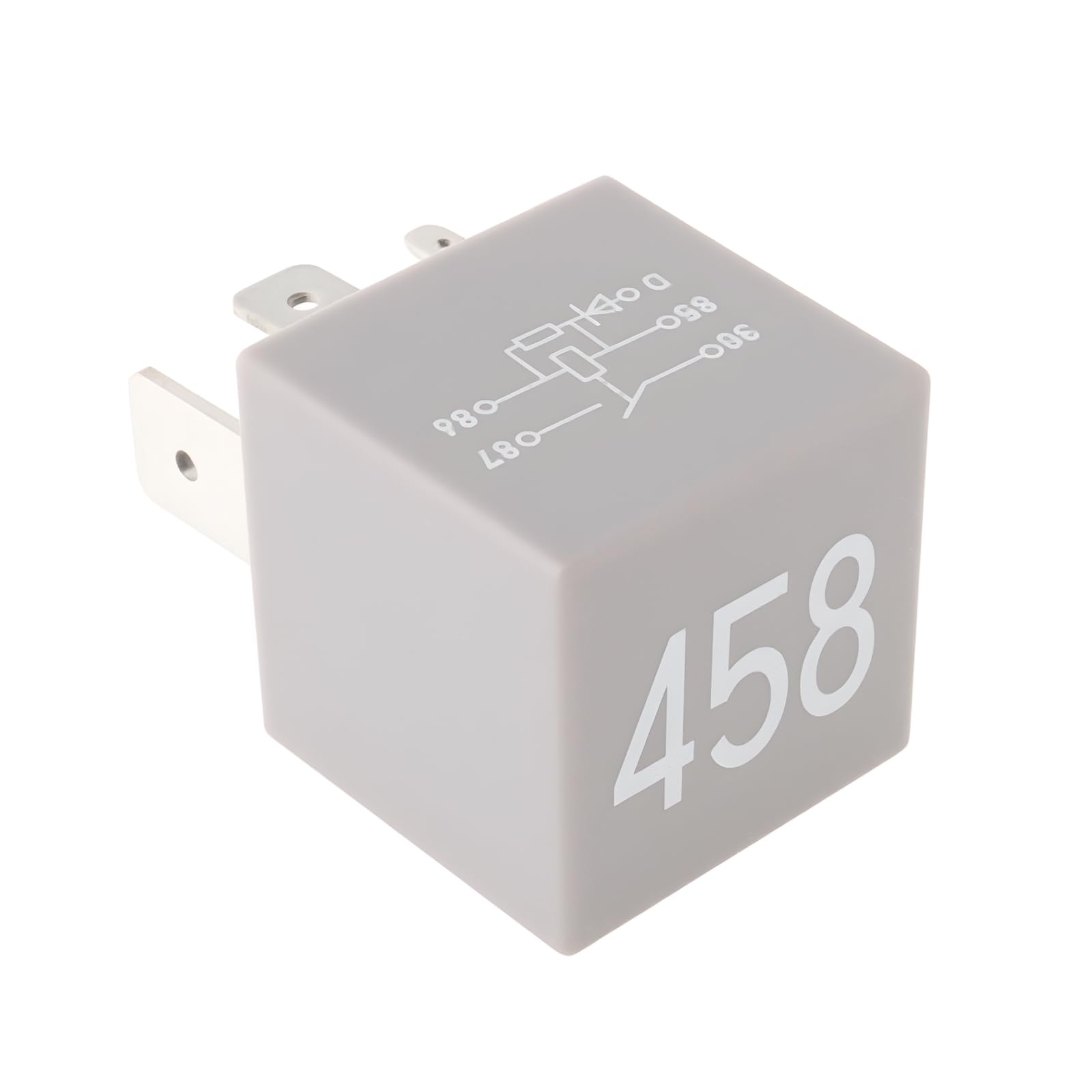 ECSiNG Przekaźnik 458 5-pinowy 12V 1K0906381 kompatybilny z Audi Kompatybilny z Golf Jetta MK5 MK6