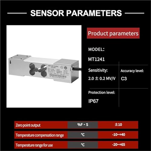 Celda de carga un solo punto MT1241 sensor 250KG báscula monocelular plataforma 4