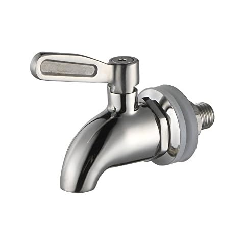Stainless Works SSS012 Stainless Steel Beverage Dispenser Replacement Spigot (fits 1/2 inch Opening) Cover