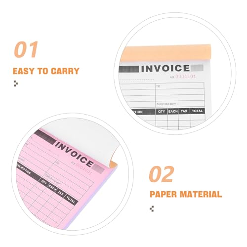 Carnet de factures papier clair pour fleuristes et restaurants