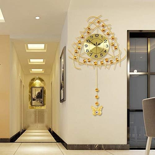 Wall Clocks Clocks， Living Room Wall Clock， Big Creative， Modern， Simple， Stylish， Mute， Decorative， Watch， Clock， Quartz Clock