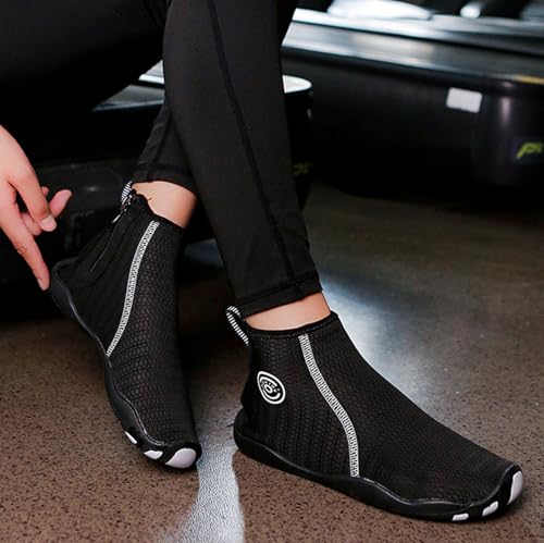 Quick-Dry Water Sports Barefoot Shoes High Top Breathable Lightweight Walking Shoes Aqua Socks for Swim Beach Pool Surfing Yoga for Women Men4
