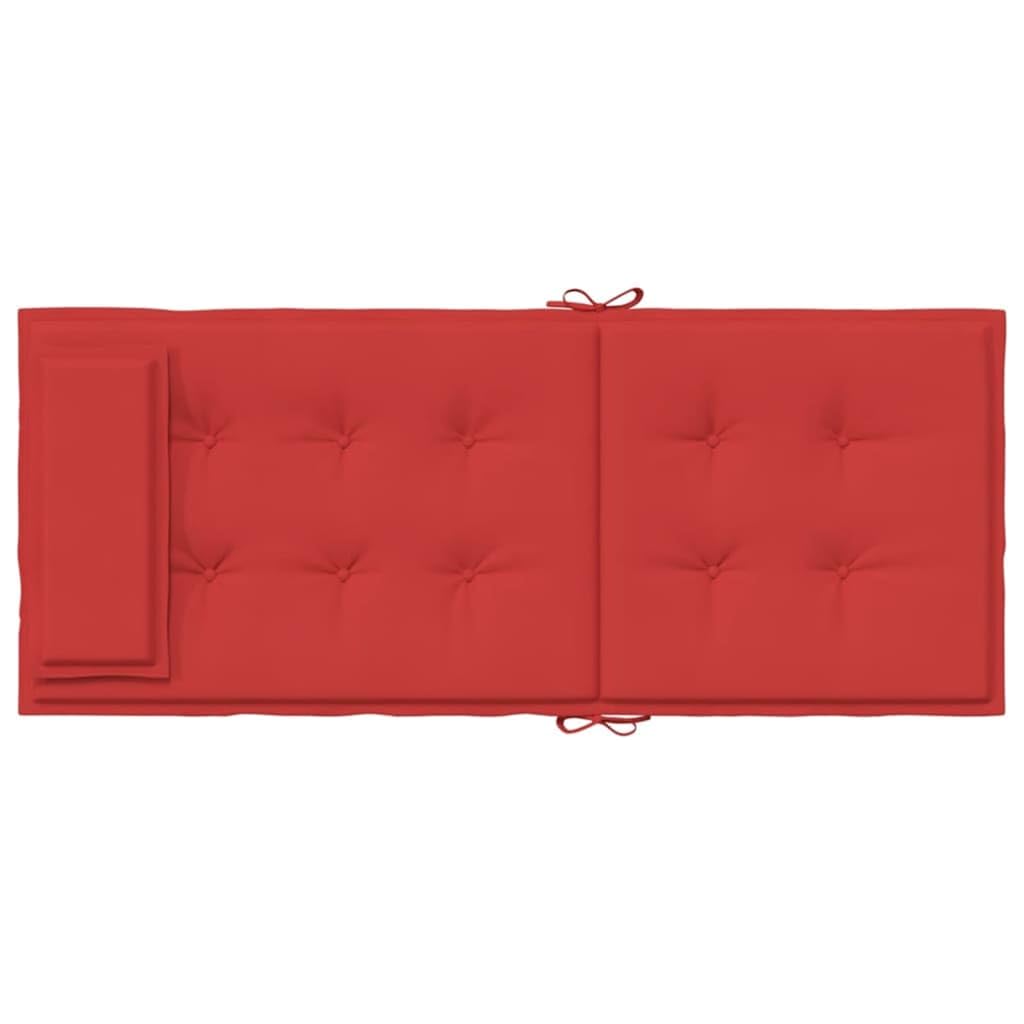 Generico Cuscini per Sedia con Schienale Alto 2 pz Rosso Tessuto Oxford,Cuscini per sedie-361892