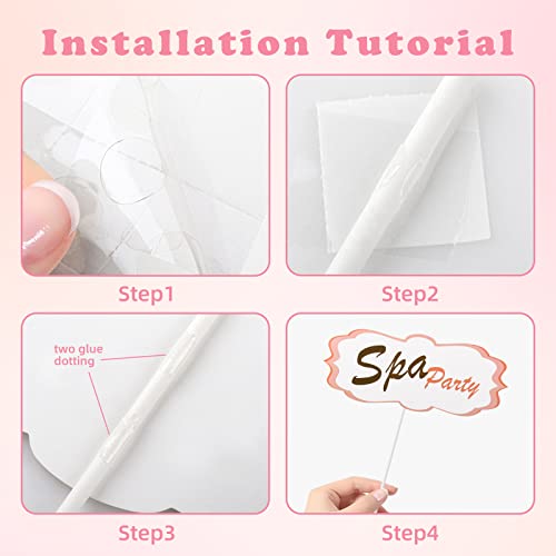 29Pcs Spa Birthday Party Supplies For Girls With Spa Photo Booth Props, Kids Spa Cupcake Toppers, Banner, Spa Theme Party Favor Decor, Women Spa Day Makeup Decor #TOP2