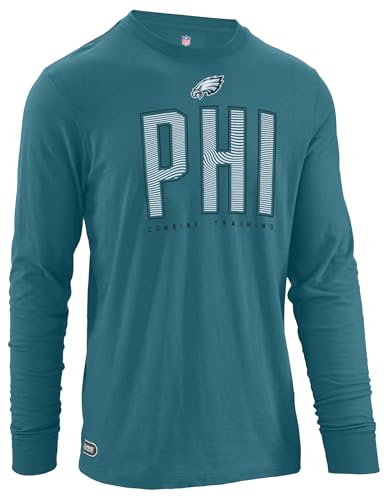 Outerstuff NFL Men's Record Setter Long Sleeve T-Shirt, Philadelphia Eagles, Large Team Color