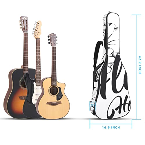 Hondank Housse pour guitare acoustique – Motif jungle et paon dans l’arbre – 1 cm d’épaisseur – Étanche – 101,6 cm… - Les Beatles, Paul McCartney, John Lennon, RIngo Starr, George Harrison Hondank Housse pour guitare acoustique - Motif jungle et paon dans l'arbre - 1 cm d'épaisseur - Étanche - 101,6 cm… – Image 6