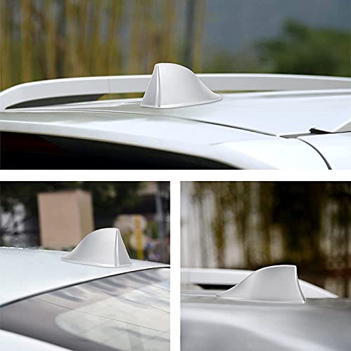 Image of CarFrill Car Shark Fin Antenna Waterproof Radio Signal (Car Shark Fin Antenna Cover-Silver)