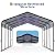 12x20 FT Metal Carport, Heavy Duty Carports Canopy with Galvanized Steel Frame & Roof, Outdoor Garage Car Port for All-Weather, Outdoor Galvanized Shelter for Car, Boats and Truck