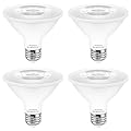 Maelsrlg Dimmable PAR30 Short Neck Flood Light LED Bulb - 9W (75W Equivalent) 3000K Warm White, Indoor and Outdoor LED Spotlight Bulbs, E26 Medium Base, 850 Lumens, 4 Pack