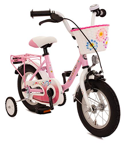 Kinderfahrrad 12 Zoll Rücktrittbremse Fahrrad Kinder Mädchen Mädchenfahrrad Pink – Bild 3