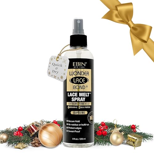 EBIN NEW YORK Wonder Bond Melting Spray 8oz/ 250ml - Extreme Firm Hold (Supreme) | No Reside, Long Lasting Formula with Protecting Edges, Gives Undetectable and Natural Look