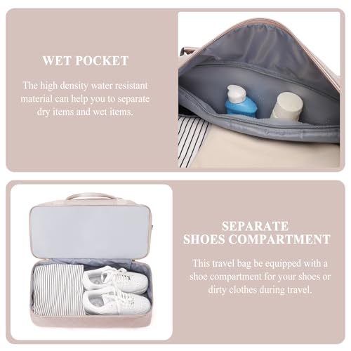 Weekender Bags for Women, Travel Duffel Bag with Shoes Compartment by SYCNB - Used condition - Image 5