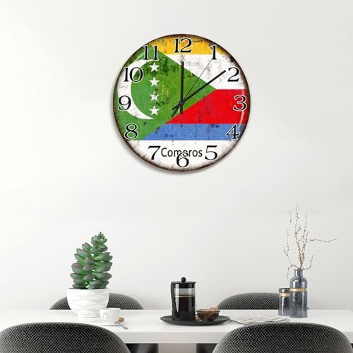 Horloge Comores silencieuse pour stopper le tic-tac dans la chambre