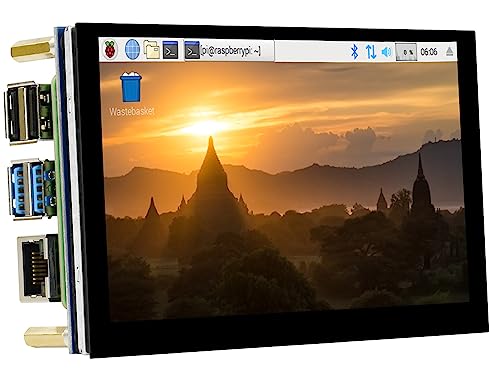 Image of waveshare 5inch DSI LCD Capacitive Touch Display for Raspberry Pi 4B /3B+ /3A+ /3B /2B /B+ /A+ / CM 3 /3+, 800x480 TFT Screen LCD, Refresh Rate up to 60Hz. Support Ubuntu /Kali, Win 10 IoT