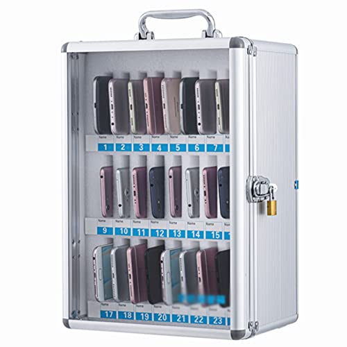 Gabinete de almacenamiento para teléfono celular organizador de pared con 36 espacios