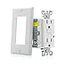 Paladin 15A Tamper Resistant GFCI GFI Receptacle Outlet w/Wallplate & LED Indicator - UL Certified, White, 15 Amp 125v (1 Pack)