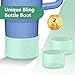 WUQID 2 Pack Bling Silicone Boot for Stanley Quencher Adventure 40oz & Stanley IceFlow 20oz 30oz, Reduces Dents Protective Silicone Water Bottle Bottom Cover Sleeve Compatible with Stanley Tumbler