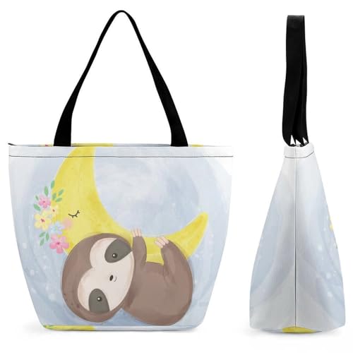 Sac de voyage paresseux aquarelle grand cabas bandoulière fourre-tout