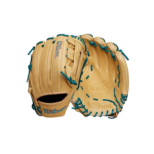 Wilson A1000&reg; DW5 12&rdquo; Infield Baseball Glove - Blonde/Teal/Orange, Right Hand Throw