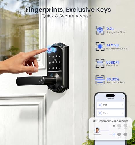 Smart biometric door lock