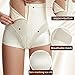 Zzalalana Shapewear Tummy Control Underwear Body Shaper High Waist Zipper Butt Lifter Slimming Panties Women Under Dress White