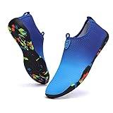Vsufim Quick-Dry Water Sports Barefoot Shoes Aqua Socks for Swim Beach Pool Surf Yoga for Women Men (7.5 Women/6.5 Men)