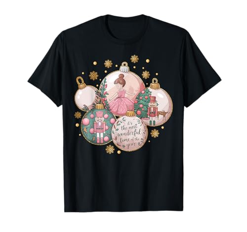 Ornamento natalizio con scritta "It's the most wonderful time of the year" Maglietta