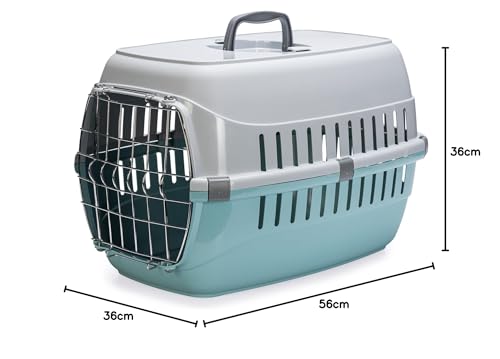 Karlie Eco Transportbox Tourist 2, 56X36X36 cm, Aquamarin