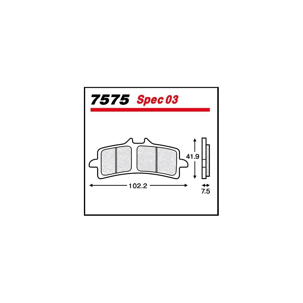 Amazon | メタリカ(Metallico) ブレーキパッド 7575-SPEC03 W DISK車用