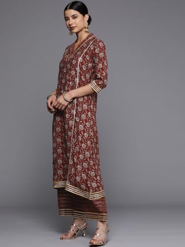 Image of Libas Women's Printed Rayon A-Line Kurta
