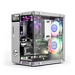 Pironman 5 NVMe M.2 SSD PCIe 2.0/3.0,Boîtier Mini PC pour Raspberry Pi 5,Accélérateur IA Hailo‑8L avec Refroidisseur Tour Doubles Ventilateurs RGB,OLED 0,96",Arrêt Sécurisé,HDMI Standard,Effet RGB