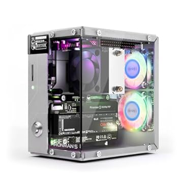 Pironman 5 NVMe M.2 SSD PCIe Mini PC Case para Raspberry Pi 5 Hailo-8L AI Accelerator com cooler de torre + ventiladores duplos RGB, módulo OLED de 0,96 polegadas, desligamento seguro, HDMI padrão,