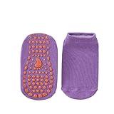 Baby Grip Socks Indoor Play Non Slip Silicode Bottom Toddler Learning Walk Socks Early Education (Purple, 2-3 Years)