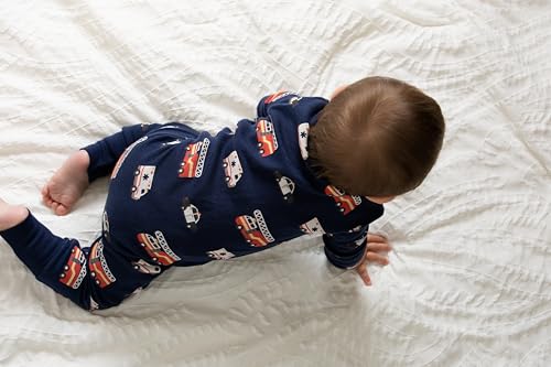 Image of MONICA + ANDY One Piece Baby Pajamas, 100% Organic Baby Clothes for Girls and Boys, Sizes For Newborn and Infant