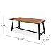Christopher Knight Home Carlisle Outdoor Dining Table with Iron Legs, Sandblast Finish / Rustic Metal