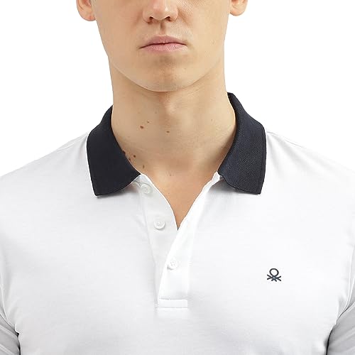 Image of United Colors of Benetton Men's Solid Regular Fit Polo Shirt