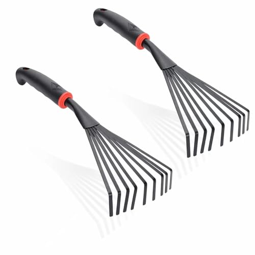 2PCS Hand Rake Garden Tool Weeding Grass Rakes for Lawns Small Garden Tools for small garden rake Jiu chi Harrow.