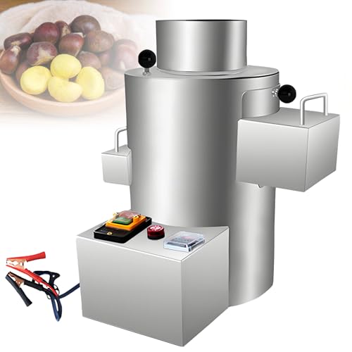 DNEPEI Peladora de castañas Profesional, descascaradora de castañas, 200 kg/h de Alta Capacidad, fácil de Usar y Limpiar para restaurantes y supermercados 12V-18knives