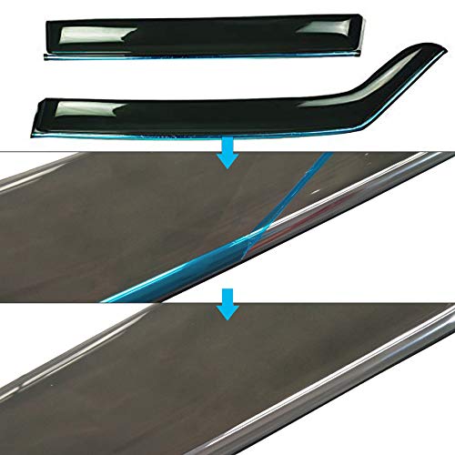 Biosp Vent Visor For Honda Cr-V Crv 5Th Gen 2017 2018 2019 Rain Sun Shade Window Deflectors Shield Wind Guard Side-Custom Fit 4 Pcs Set Smoke Gray #TOP4